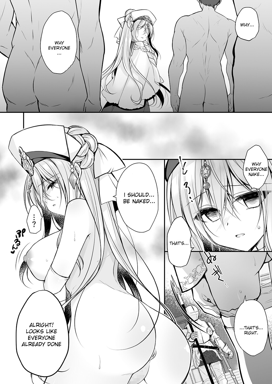 Hentai Manga Comic-Isekai Gangrape ~brainwashed saint is happy to change her job to become a meat toilet~-Read-9